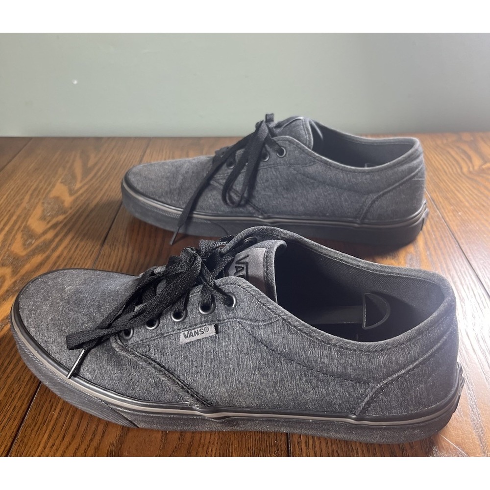 Vans Atwood Low Charcoal Gray Heather Skate Shoes Mens 10 Black Sole 500714